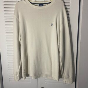 Polo Ralph Lauren Cream Waffle Knit Top